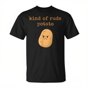 Kind Of Rude Potato T-Shirt, chemise assortie pour la famille, collection automne - Product Image 2