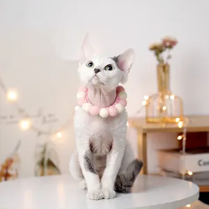 다채로운 라운드 볼 해바라기 수제 목걸이 디자이너 패션 개 옷 개 고양이 목걸이