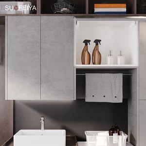 SUOFEIYA Armoire latérale de salle de bain de luxe Meubles de salle de bain Armoire d'évier de blanchisserie Combo Armoire de <span class=keywords><strong>machine</strong></span> <span class=keywords><strong>à</strong></span> <span class=keywords><strong>laver</strong></span> étanche - Product Image 6