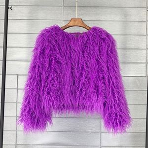 <span class=keywords><strong>Manteau</strong></span> en fausse <span class=keywords><strong>fourrure</strong></span> pour <span class=keywords><strong>femme</strong></span> <span class=keywords><strong>Manteau</strong></span> court en laine de couleur unie pour <span class=keywords><strong>femme</strong></span> - Product Image 4