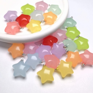 Nuovo popolare 100 pz/lotto acrilico gelatina di colore della caramella ciondoli ciondoli pendenti ornamenti pendenti per fai da te accessori per la creazione di gioielli