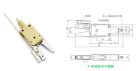 SKJ-ES 1-08-C Mini Robot Gripper 5N Kekuatan Cengkeram Penjepit Ujung Lengan Robot Pemasangan Mudah untuk Lengan Mekanik Cetakan Injeksi