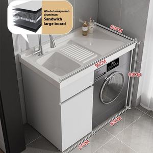 Espejo de baño LED integrado, tambor de lavado, <span class=keywords><strong>lavadora</strong></span>, gabinete, panal, compañero de balcón de <span class=keywords><strong>aluminio</strong></span> para compañero de baño - Product Image 6