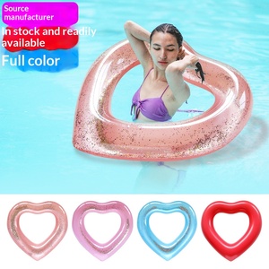 <span class=keywords><strong>Flotador</strong></span> Inflable en Forma de Corazón para Adultos con Lentejuelas Brillantes, Tamaño <span class=keywords><strong>Grande</strong></span>, <span class=keywords><strong>Flotador</strong></span> Inflable Grueso para Piscina, para Deportes Acuáticos de Verano - Product Image 5