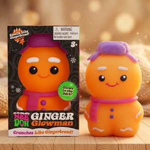 Nuevo 2026 Schylling NeeDoh Hombre de Jengibre de Peluche, Juguete Sensorial Blandito Antiestrés para Niños y Adultos, Coleccionable - Product Image 1