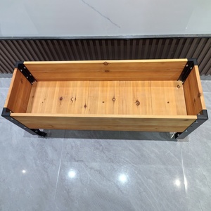 Jardinière surélevée à 3 niveaux, bac à plantes en bois, conception à joint en queue d'aronde, kit de 3 lits divisibles <span class=keywords><strong>pour</strong></span> légumes et herbes - Product Image 4