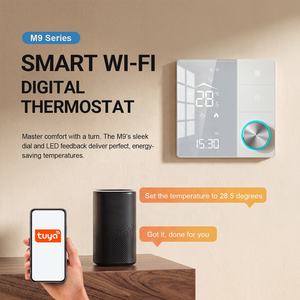 Termostato WiFi Tuya 2026, Controlador de Temperatura y Humedad, Perilla LED, Control por Voz a través de Aplicación, Compatible con Google <span class=keywords><strong>Alexa</strong></span>, Blanco y Negro - Product Image 2