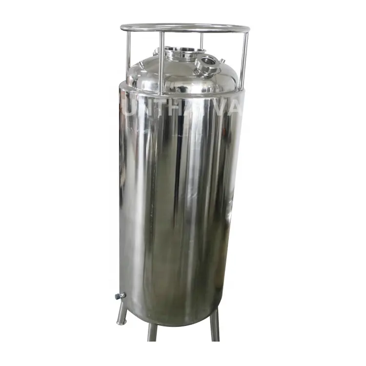 Tanque de água de armazenamento em aço inox com bobina de refrigeração e tanque de solvente de recuperação
