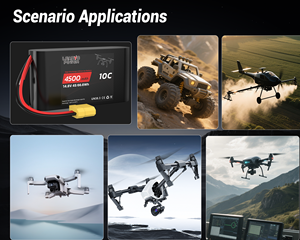 14,8 В 4500 мАч высокопроизводительная RC <span class=keywords><strong>Lipo</strong></span> батарея 4S1P 21700 ячейка для FPV гоночный Дрон Квадрокоптер литий-ионная упаковка с разъемом аксессуар - Product Image 3