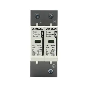 JOYELEC AC Low Voltage Surge Protective Device SPD Single Phase 350VAC Household DC Surge Arrester Surge 65kA