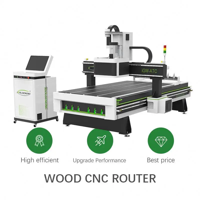 1530 1325 ATC herramienta cambio ATC cnc router 3D CNC tallado en madera fresadora cortadora para muebles de gabinete