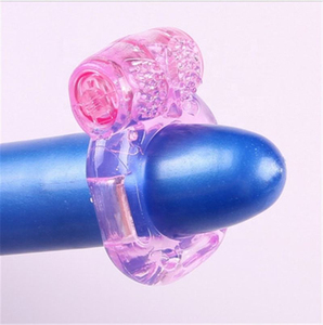 Anillo Vibrador Transparente Rosa, Masajeador Reutilizable de Tacto Suave para el Bienestar Íntimo de Adultos - Product Image 2
