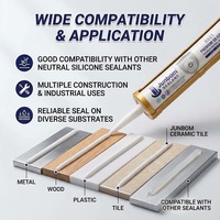 Scellant silicone neutre haute performance, forte adhérence, anti-âge, pour portes et fenêtres de bâtiment 95014