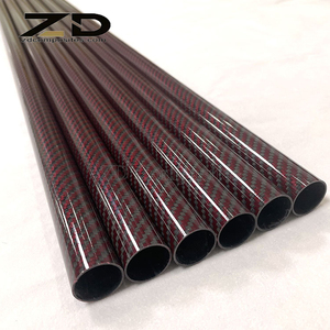 <strong>Red</strong> Black <strong>Carbon</strong> <strong>Fiber</strong> 5/8 Tube <strong>Carbon</strong>-<strong>fiber</strong> Tubes <strong>Carbon</strong> <strong>Fiber</strong> 35mm* 1000mm Tube - Product Image 5
