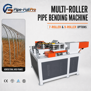 Machine automatique de roulage de tuyaux pour serres, plieuse de tubes multi-rouleaux pour la construction de tunnels et de serres à arceaux - Product Image 1
