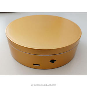 Поворотная витрина золотистого и серебристого цвета для демонстрации товаров, таких как обувь, сумка, вес поделки 10 кг поворотный стол - Product Image 6