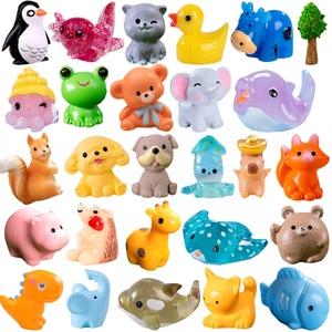 Figurines d'animaux miniatures créatives, ornements miniatures, décorations pour la maison, artisanat en résine, décor de jardin, accessoires de bricolage - Product Image 1