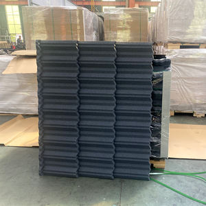 Строительный материал 1340X420 мм металлическая кровельная плитка черепица цвет черепицы с каменным покрытием кровельная плитка - Product Image 3