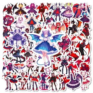 56 pièces Lolita petit diable Graffiti PVC autocollants étanches bricolage décoration créative coque de téléphone cahier tasse à eau - Product Image 1