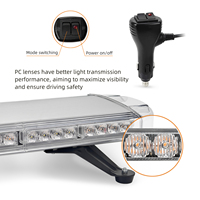 Barre lumineuse LED TIR mini slim de 30 pouces, ambre, bleu, rouge, vert, blanc froid, lampe d'avertissement pour la modification
