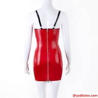 Jupe à capuche en caoutchouc Latex pour femme, jolie robe de femme de chambre taille réelle