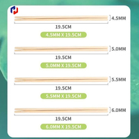 JIAHUI Brochettes de bambou haut de gamme pour la décoration de ramen, bâtonnets de séparation pour nouilles, qualité restaurant japonais et coréen, certifiés FSC FDA LFGB, logo personnalisé