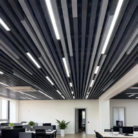 Système de plafond acoustique en feutre PET pour bureaux et hôtels, avec déflecteurs décoratifs d'insonorisation efficaces