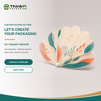 Kipas Tangan Lipat Plastik PP Cetak Kustom untuk Promosi dan Iklan dengan Logo
