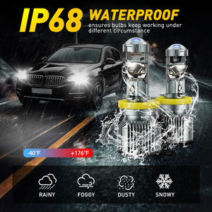 Auxito H11 <b>led</b> <b>headlight</b> Translucent fan style 12-24V 42W 2300LM 6500K white 7035 <b>LED</b> <b>headlight</b> bulb - Product Image 5