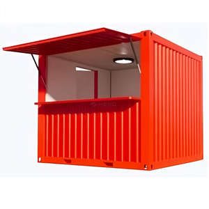 Tienda Modular Móvil de 10 <span class=keywords><strong>a</strong></span> 20 pies, Expandible, Contemporánea, de Acero, para Uso como <span class=keywords><strong>Bar</strong></span> o Cafeterí<span class=keywords><strong>a</strong></span> - Product Image 1