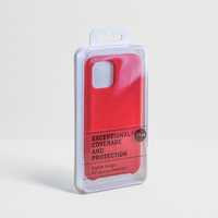 Vente en gros de boîte de boîtier de téléphone portable en plastique transparent boîte d'emballage de téléphone portable pour téléphone en magasin