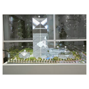 Modèle architectural de complexe commercial moderne de grande hauteur avec éclairage LED pour la présentation immobilière - Product Image 4