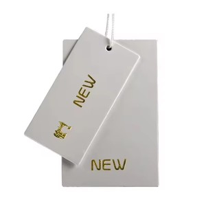 Recyclable Cotton Custom Private Brand Logo Clothing Price <strong>Tag</strong> Price Label <strong>Hang</strong> <strong>Tag</strong> With <strong>String</strong> - Product Image 5