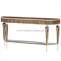 Décoration intérieure Tables console de luxe avec tiroir Meubles de salon modernes en bois