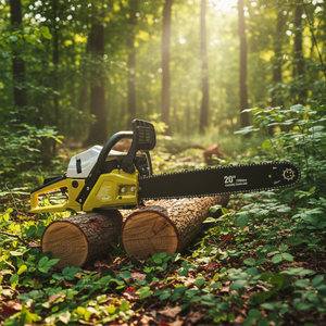 Haute puissance 	 Tronçonneuse à essence portative 54,5 <span class=keywords><strong>cm</strong></span>³ pour l'extérieur, moteur deux temps, lame <span class=keywords><strong>de</strong></span> 20 pouces, pour usage domestique - Product Image 4