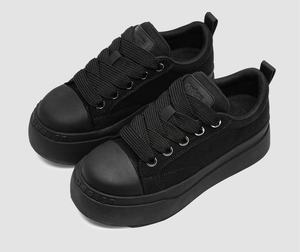 Zapatillas de lona versátiles de estilo nuevo, con suela gruesa, para parejas, informales. - Product Image 1