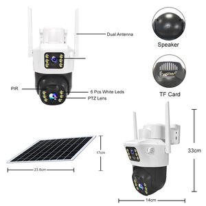 Sistema de Cámara de Seguridad Solar para Exteriores de 6MP, Visión Nocturna, Detección de Movimiento, Conectividad Wifi, Tarjeta SIM 4G, PTZ, Almacenamiento en Tarjeta de Memoria - Product Image 4