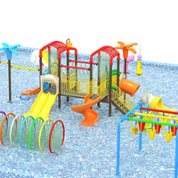 Toboggan extérieur pour aire de jeux aquatique
