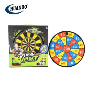 Mainan Anak Panah Anak-anak, Mainan Edukasi Olahraga Sisi Ganda 36Cm, Target Tembak, Papan Dartboard Kain