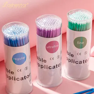 100 pièces brosse jetable colorée outils de retrait de cils individuels Mini brosses maquillage outil d'extension de cils mini Lash b