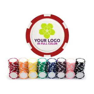 Nhà máy trực tiếp bán buôn ABS nhựa Golf Poker chip bóng đánh dấu