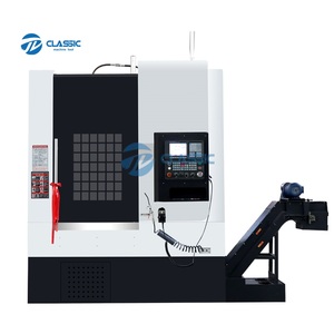 Mesin bubut Cnc presisi tinggi, mesin bubut Cnc VTC750 untuk poros kipas - Product Image 1