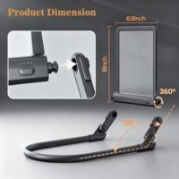 Lampe Loupe à Col Rechargeable 5X pour Lecture, Protection des Yeux, Pliable, Flexible, Fabrication Shenzhen