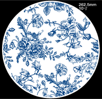 60 Assiettes en plastique robustes blanches et bleues de 10,25 po (dîner) et 7,5 po (dessert) pour fêtes, anniversaires et douches nuptiales