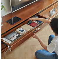 Mueble de TV Moderno de Madera Maciza para Sala de Estar y Dormitorio, Muebles Ecológicos para el Hogar, Estilo Popular en Internet