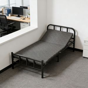 हार्ड बोर्ड लोहे के फ्रेम के साथ सुपर पोर्टेबल मल्टीफंक्शनल तह बिस्तर - Product Image 3
