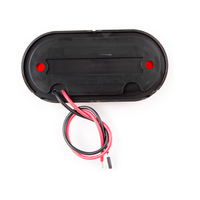 Offre Spéciale feu de position latéral ovale scellé de 4 pouces ambre PC lentille 4 LED feu de dégagement pour remorque de camion autres accessoires de lumière de voiture