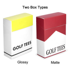 ทีไม้กอล์ฟแบบใหม่ล่าสุด ความยาวสั่งทำได้ 70 มม. 83 มม. บรรจุภัณฑ์กล่องบุหรี่ จำหน่ายจำนวนมาก ทีไม้กอล์ฟไม้ไผ่ - Product Image 2