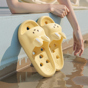 Pantuflas de <span class=keywords><strong>EVA</strong></span> para padres e hijos, de verano, para baño, a prueba de fugas, transpirables, para mujer, para interiores, de suela gruesa, antideslizantes, con dibujos animados bonitos - Product Image 2