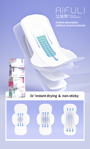 Serviette <span class=keywords><strong>hygiénique</strong></span> féminine ultra-fine super douce de 290 mm de long avec ions négatifs - Product Image 5